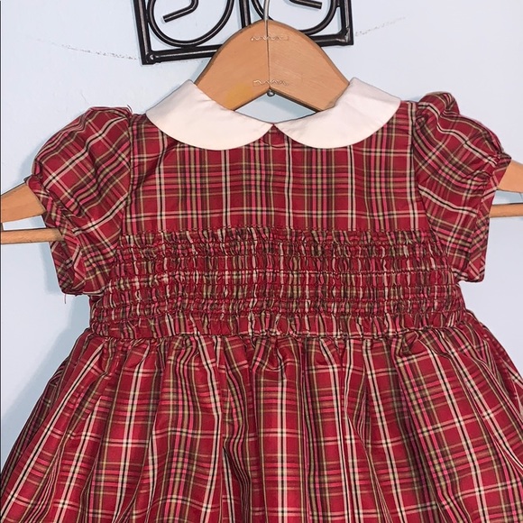 Baby Gap plaid smocked collar dress - Picture 2 of 8
